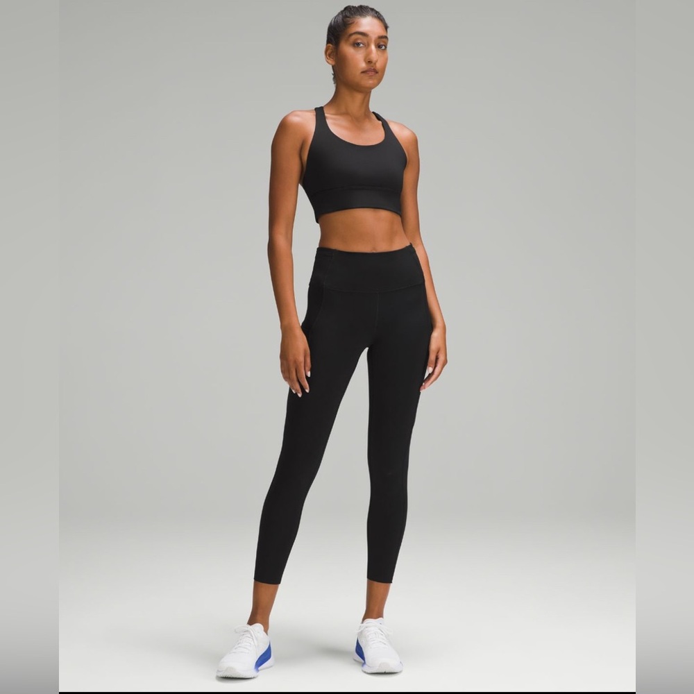 Pristine LULULEMON Fast & Free High Rise Tight Black Size 6 Leggings